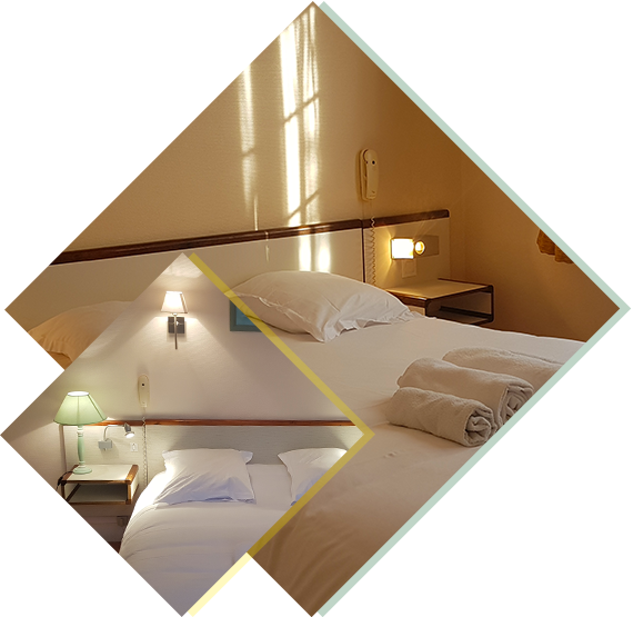 Chambres d'hôtel 2 étoiles spacieuses à Montrichard